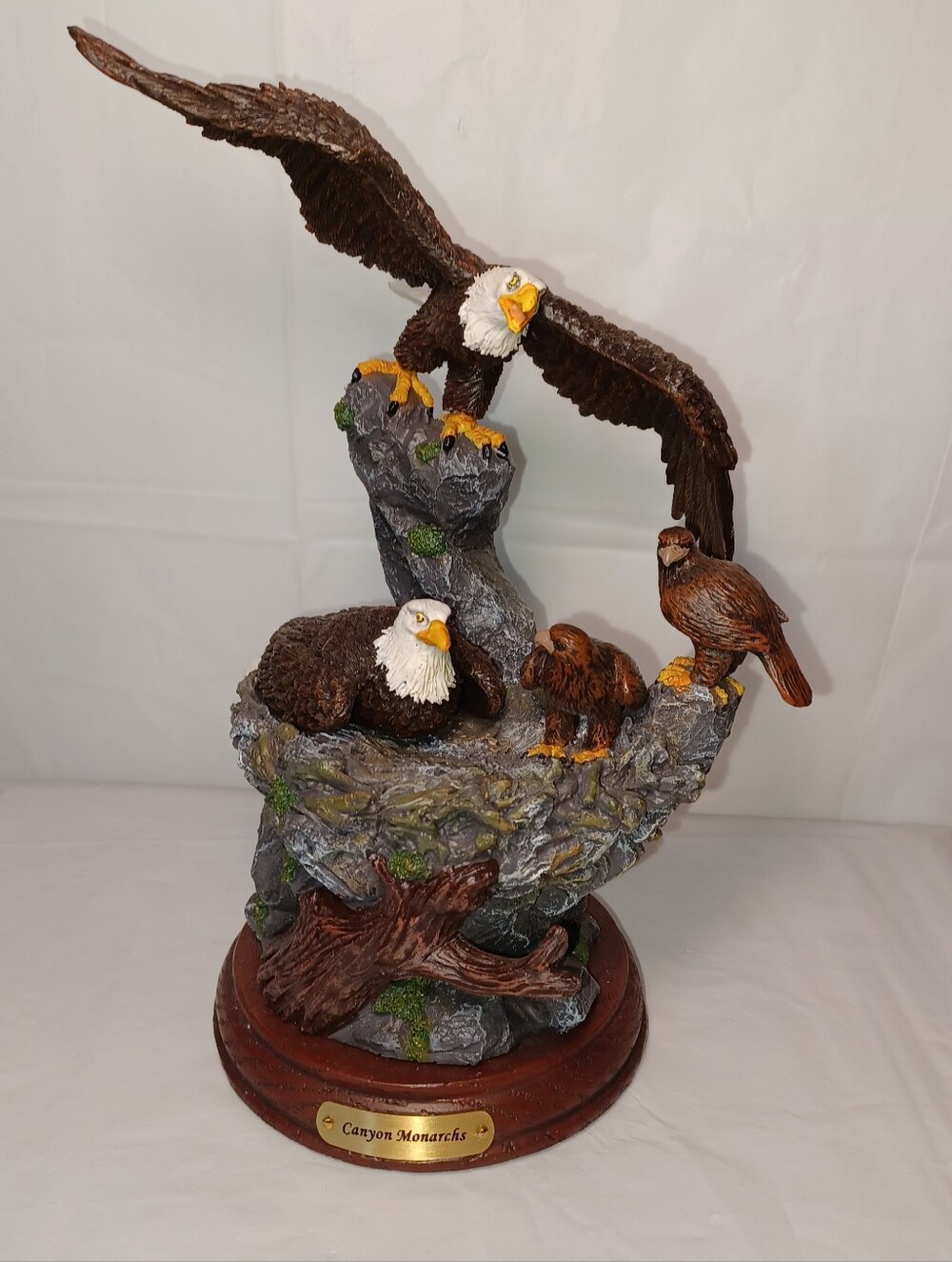The Bradford Exchange "Protectors Of The Nest" Sculpture "Canyon Monarchs"
